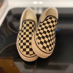 Black and white checkered vans
